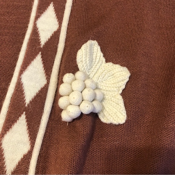 🍇 wine girl vintage cardigan sweater - Picture 11 of 12